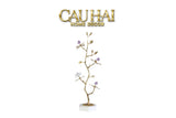 Maison Couture - Tượng Cây Nở Hoa Bằng Đồng Đá Thạch Anh Trắng Brasson Quartz Golden Hesperides 22x65-TƯỢNG TRANG TRÍ-CẬU HAI HOME DECOR