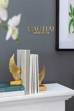 Maison Couture - Tượng Chặn Sách Cánh Thiên Thần - Gabriel Angel Wings 15x15x7.5-CẬU HAI HOME DECOR