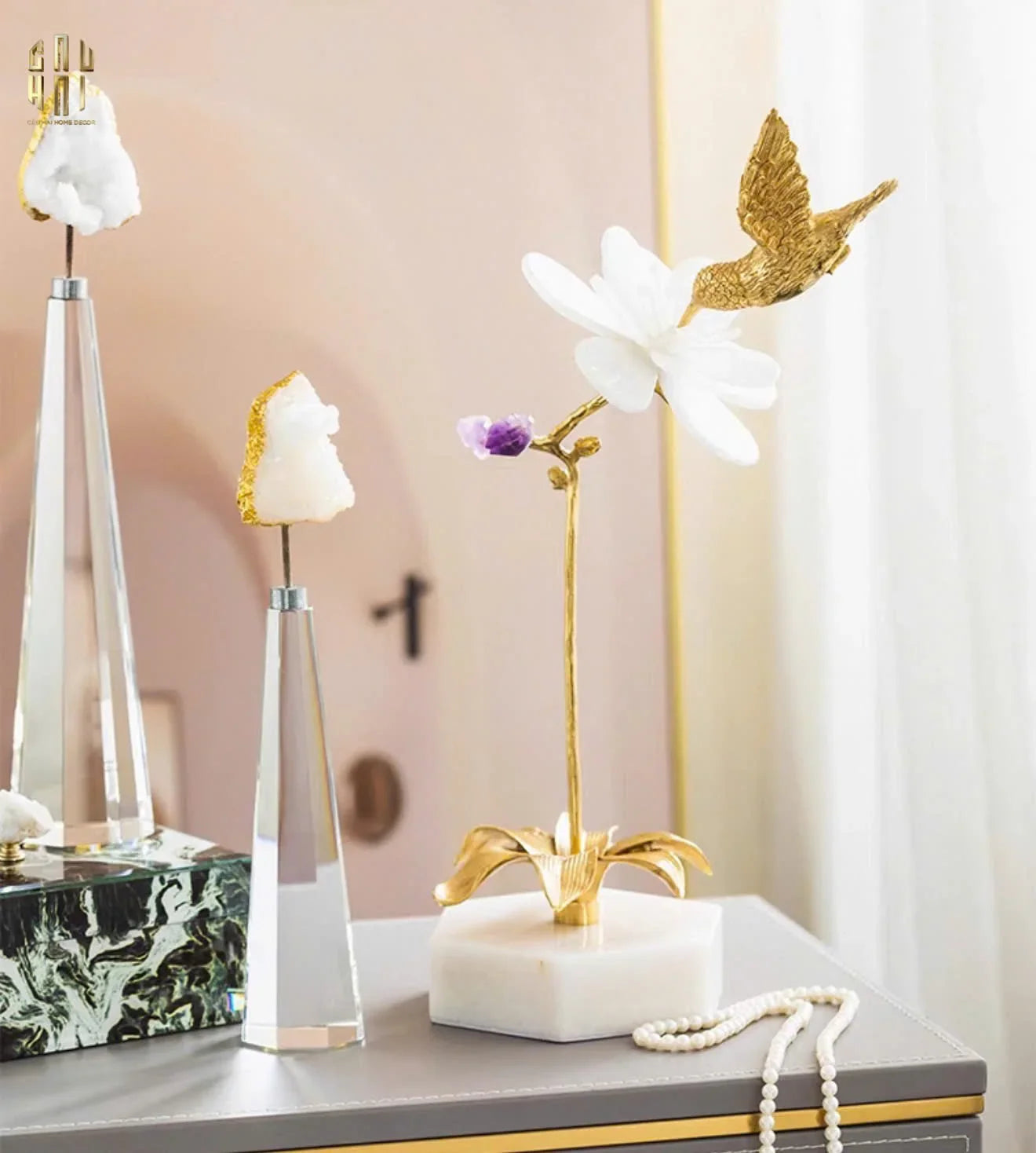 Maison Couture - Tượng Chim Hoàng Yến Embrace Canari Ss25-CẬU HAI HOME DECOR