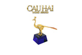 Maison Couture - Tượng Chim Khổng Tước Đế Pha Lê Emperor Aurum Aztec Paon D22X23-TƯỢNG TRANG TRÍ-CẬU HAI HOME DECOR
