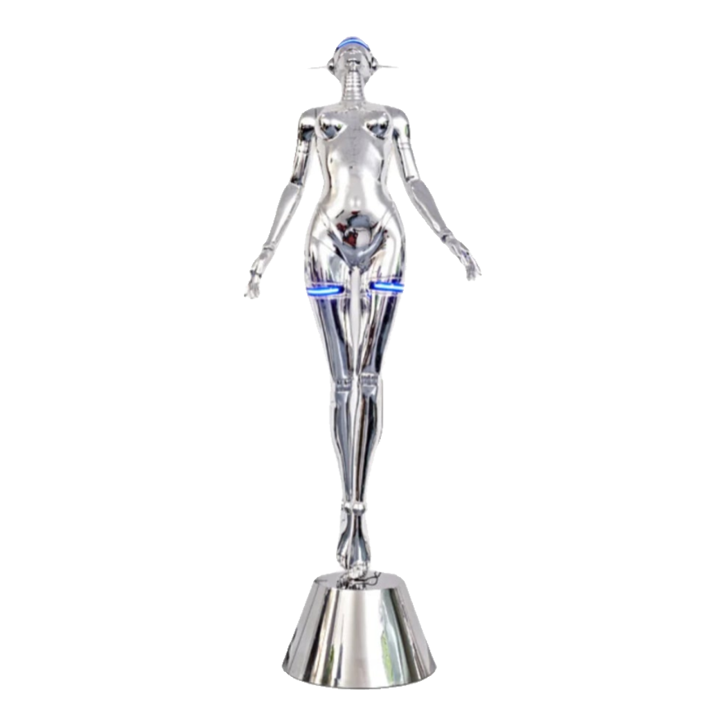Maison Couture - Tượng Nữ Thần Ánh Sáng Futuristic Elysian Platinum Deity Hyper Pop - Cyber Illumina H207