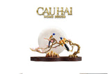 Maison Couture - Tượng Đá Cẩm Thạch Trắng Bạch Ngọc Hoàng Yến - Dynasty White Jade Canary 23x37x14-TƯỢNG TRANG TRÍ-CẬU HAI HOME DECOR