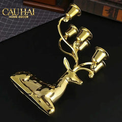 Maison Couture - Tượng Đế Nến Hươu Nằm Royal Antler Impérial Straight Ahead 26x21-CẬU HAI HOME DECOR