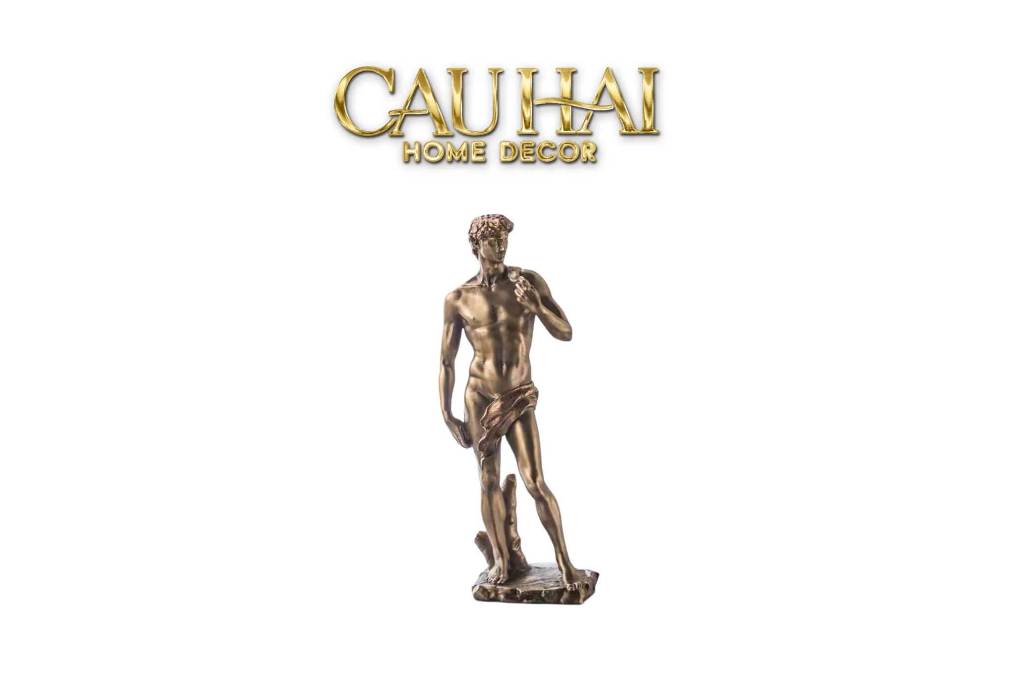 Maison Couture - Tượng Điêu Khắc Bằng Đồng David De Michelangelo 10x34-CẬU HAI HOME DECOR