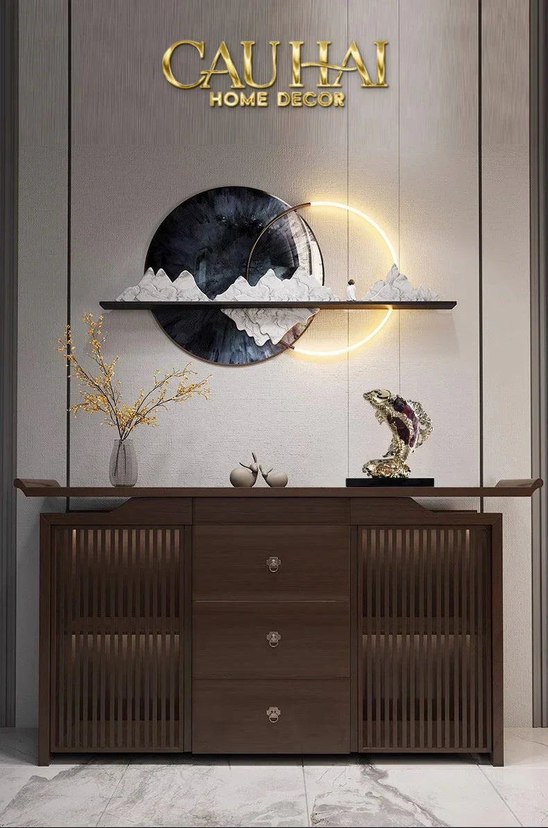 Maison Couture - Tượng Đồng Cá Chép Đá Thạch Anh Tím Royale Amethyst Dragon Ascend H22x29-CẬU HAI HOME DECOR