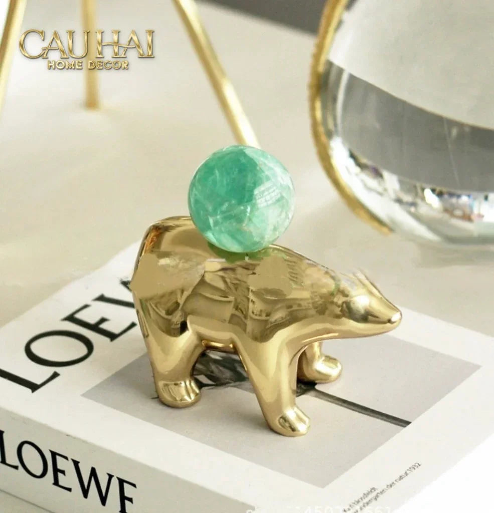 maison-couture-tuong-dong-gau-polar-bear-gemstone-vert-emerald-malachite-18x14-tuong-trang-tri-cau-hai-home-decor-2 - CẬU HAI HOME DECOR