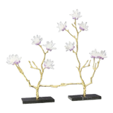 Maison Couture - Tượng Nhánh Cây Đồng Đá Thạch Anh Trắng - Les Fleurs White Quartz 27x50-TƯỢNG TRANG TRÍ-CẬU HAI HOME DECOR-CẬU HAI HOME DECOR