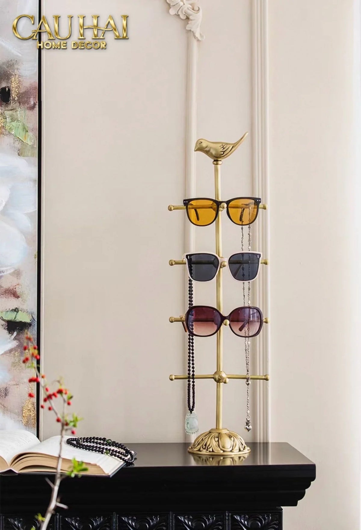 Maison Couture - Tượng Đồng Giá Kệ Treo Phụ Kiện Accessories Brasson L’Oiseau Vanity Set-TƯỢNG TRANG TRÍ-CẬU HAI HOME DECOR