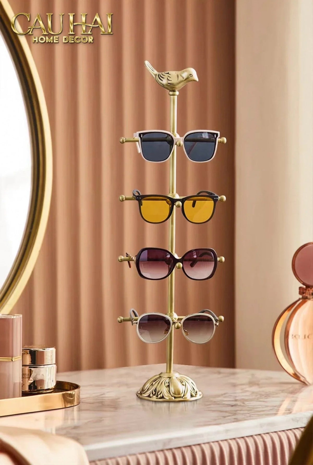 Maison Couture - Tượng Đồng Giá Kệ Treo Phụ Kiện Accessories Brasson L’Oiseau Vanity Set-TƯỢNG TRANG TRÍ-CẬU HAI HOME DECOR