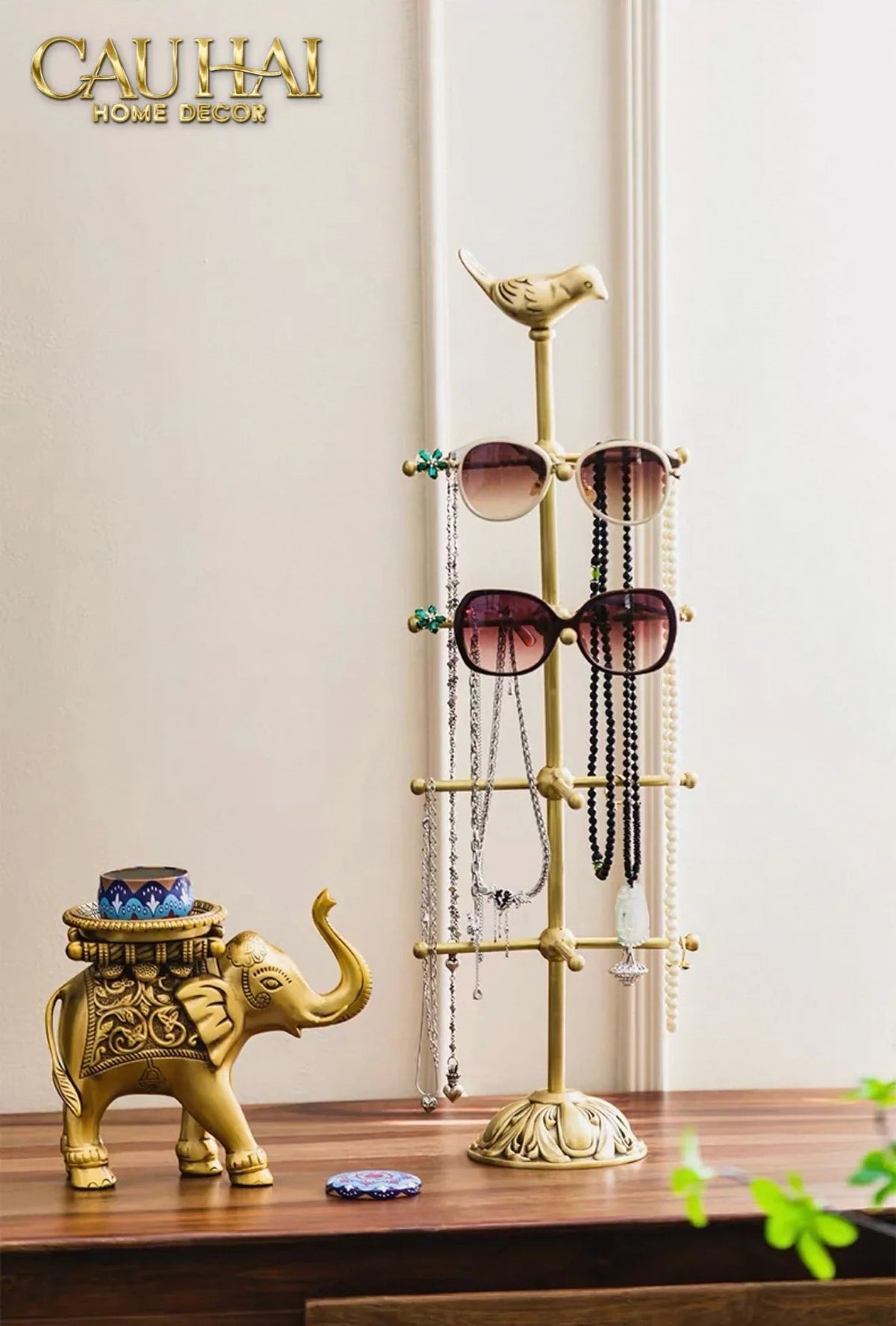 Maison Couture - Tượng Đồng Giá Kệ Treo Phụ Kiện Accessories Brasson L’Oiseau Vanity Set-TƯỢNG TRANG TRÍ-CẬU HAI HOME DECOR
