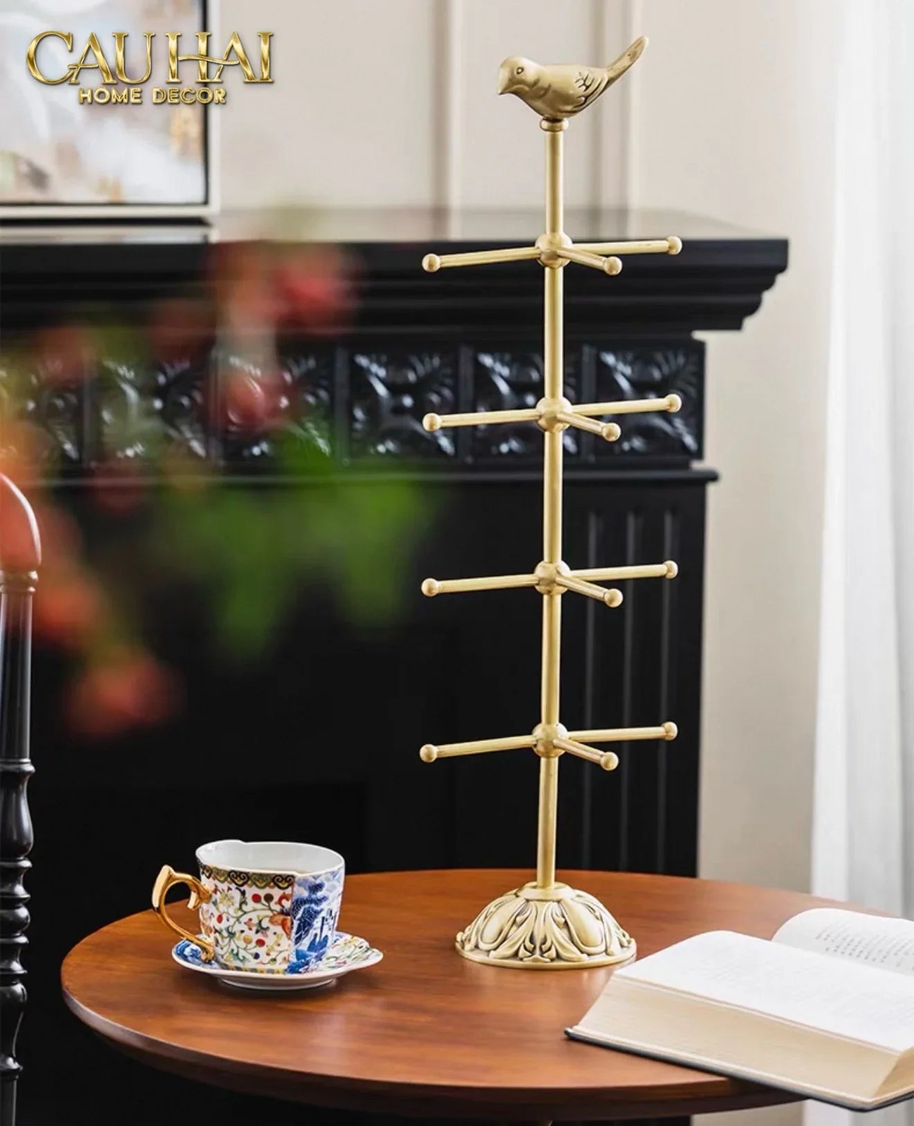 Maison Couture - Tượng Đồng Giá Kệ Treo Phụ Kiện Accessories Brasson L’Oiseau Vanity Set-CẬU HAI HOME DECOR