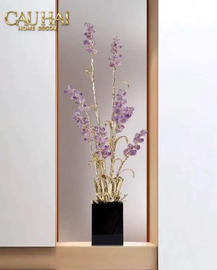 Maison Couture - Tượng Đồng Lúa Mì Brasson Épi Doré Amethyst Harvest House H100-CẬU HAI HOME DECOR