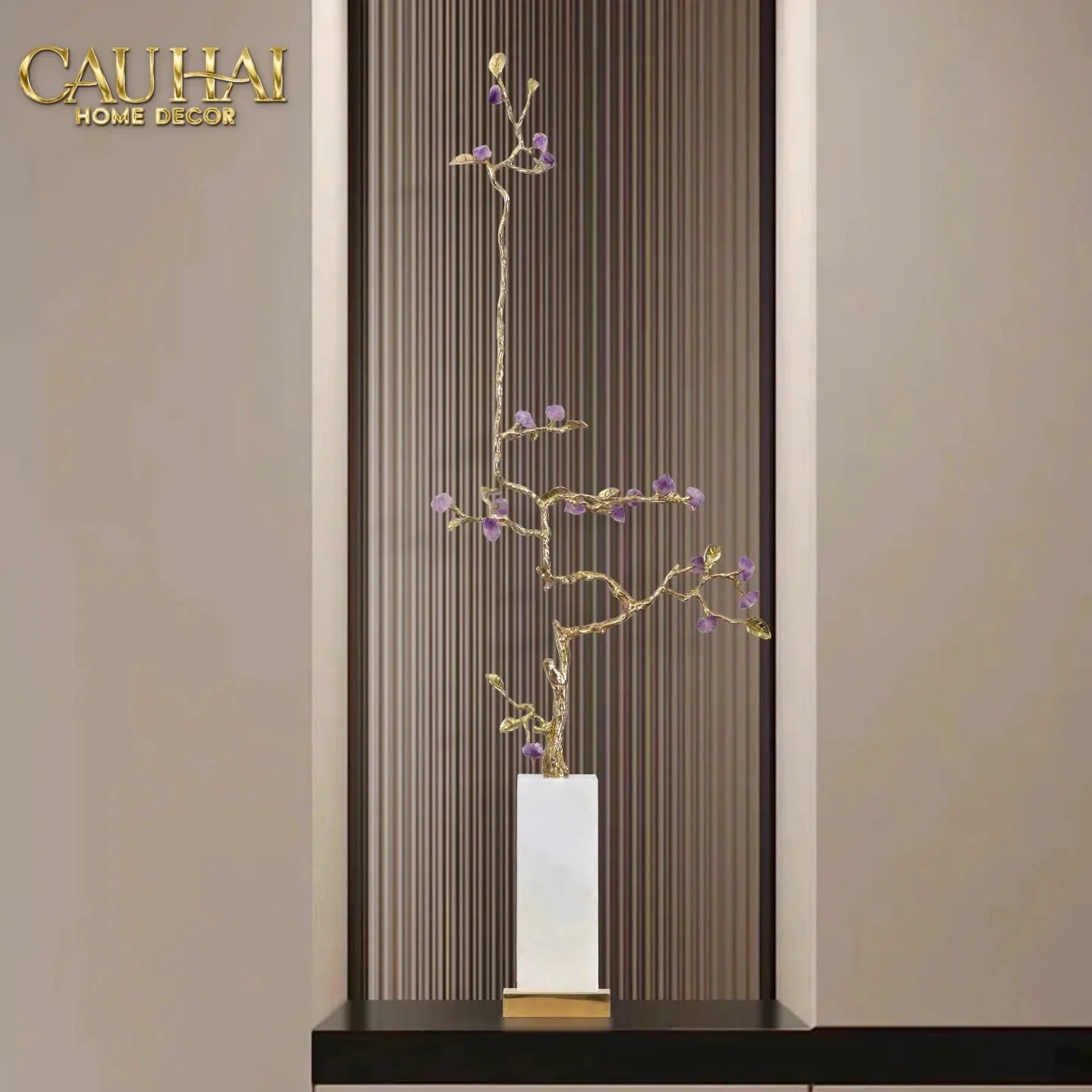 Maison Couture - Tượng Đồng Lúa Mì Brasson Épi Doré Amethyst Harvest House H100-CẬU HAI HOME DECOR