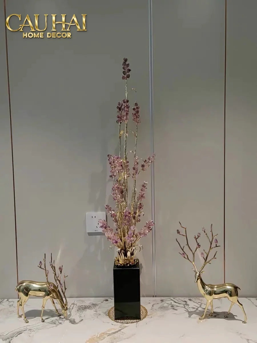 Maison Couture - Tượng Đồng Lúa Mì Brasson Épi Doré Amethyst Harvest House H100-CẬU HAI HOME DECOR