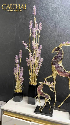 Maison Couture - Tượng Đồng Lúa Mì Brasson Épi Doré Amethyst Harvest House H100-CẬU HAI HOME DECOR