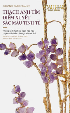 Maison Couture - Tượng Đồng Lúa Mì Brasson Épi Doré Amethyst Harvest House H100-CẬU HAI HOME DECOR