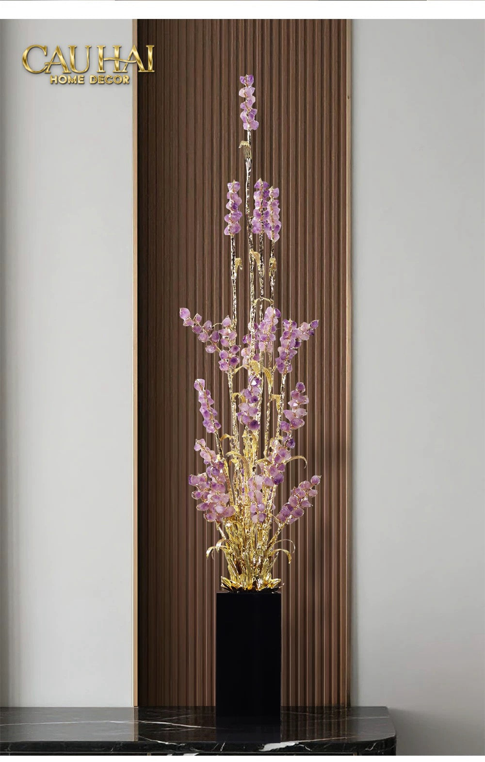 Maison Couture - Tượng Đồng Lúa Mì Brasson Épi Doré Amethyst Harvest House H100-CẬU HAI HOME DECOR
