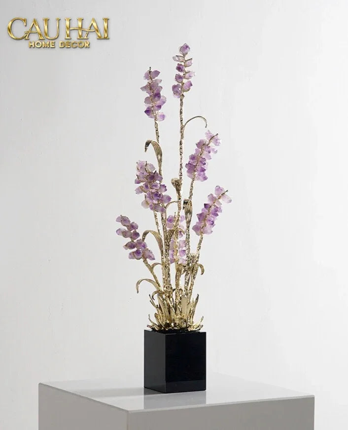 Maison Couture - Tượng Đồng Lúa Mì Brasson Épi Doré Amethyst Harvest House H100-CẬU HAI HOME DECOR