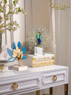 Maison Couture - Tượng Đồng Mã Não Khổng Tước Brasson Onyx Paon The Vanity Of Hera-CẬU HAI HOME DECOR