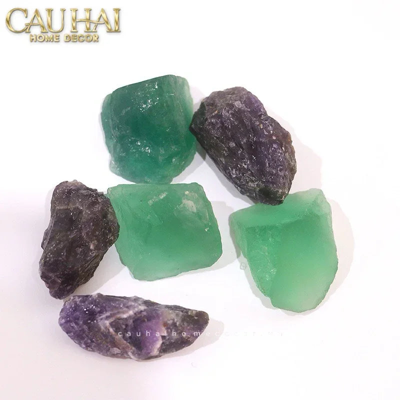 Maison Couture - Tượng Đồng Nhánh Cây Đá Thạch Anh Amethyst Aventurine Tree of Fortune 25x8x26-CẬU HAI HOME DECOR