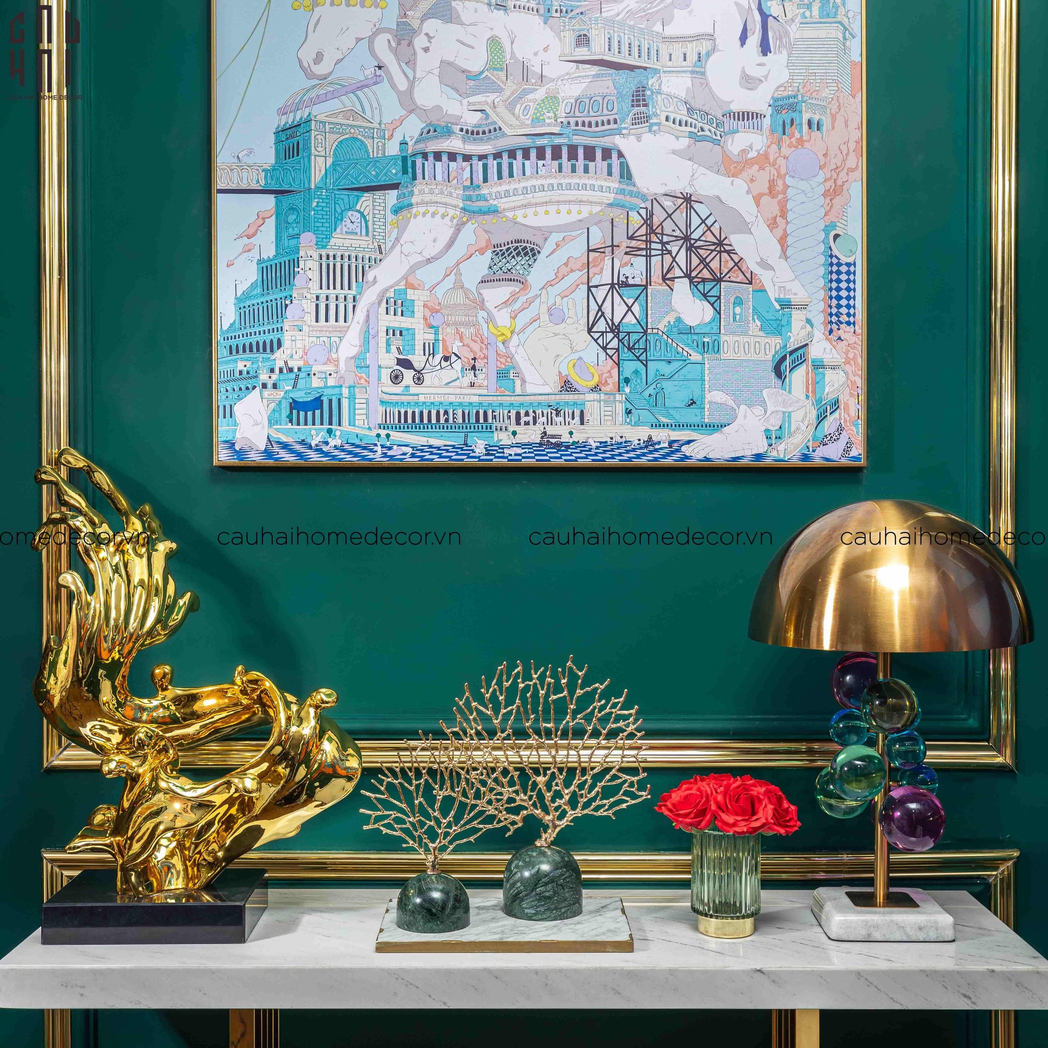 Maison Couture - Tượng Fountain 62 Ss25-CẬU HAI HOME DECOR