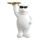 Maison Couture - Tượng Gấu Đeo Kính Bear in Black - Big Boss Bear 45x68