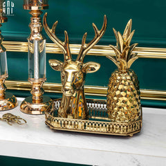 Maison Couture - Tượng Gilded Reindeer Fw25-CẬU HAI HOME DECOR