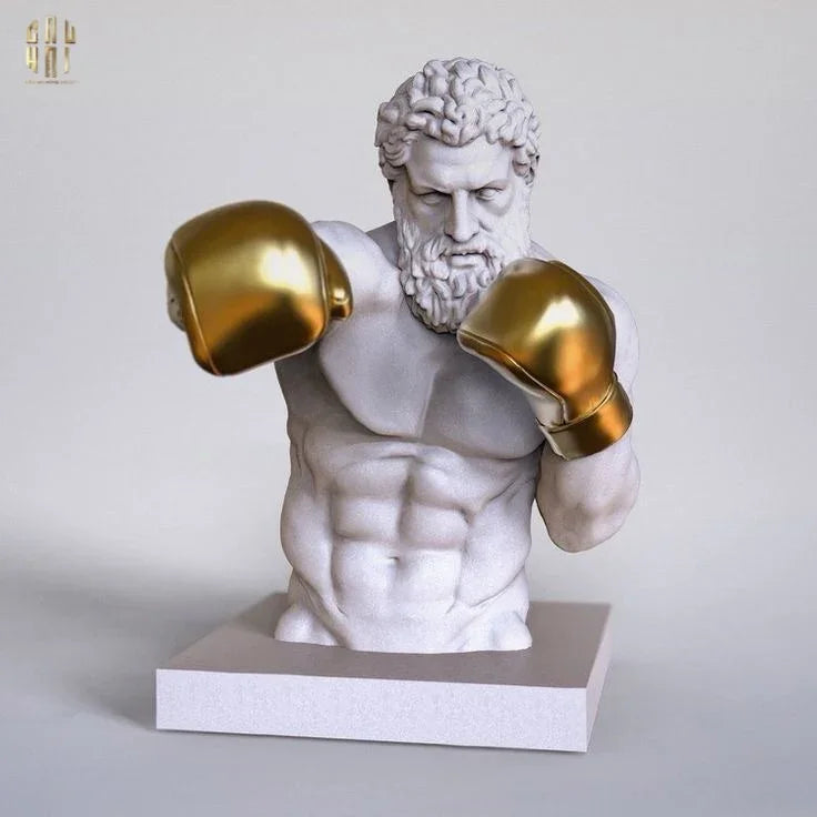 Maison Couture - Tượng Hercules Boxing 33x55x52-CẬU HAI HOME DECOR