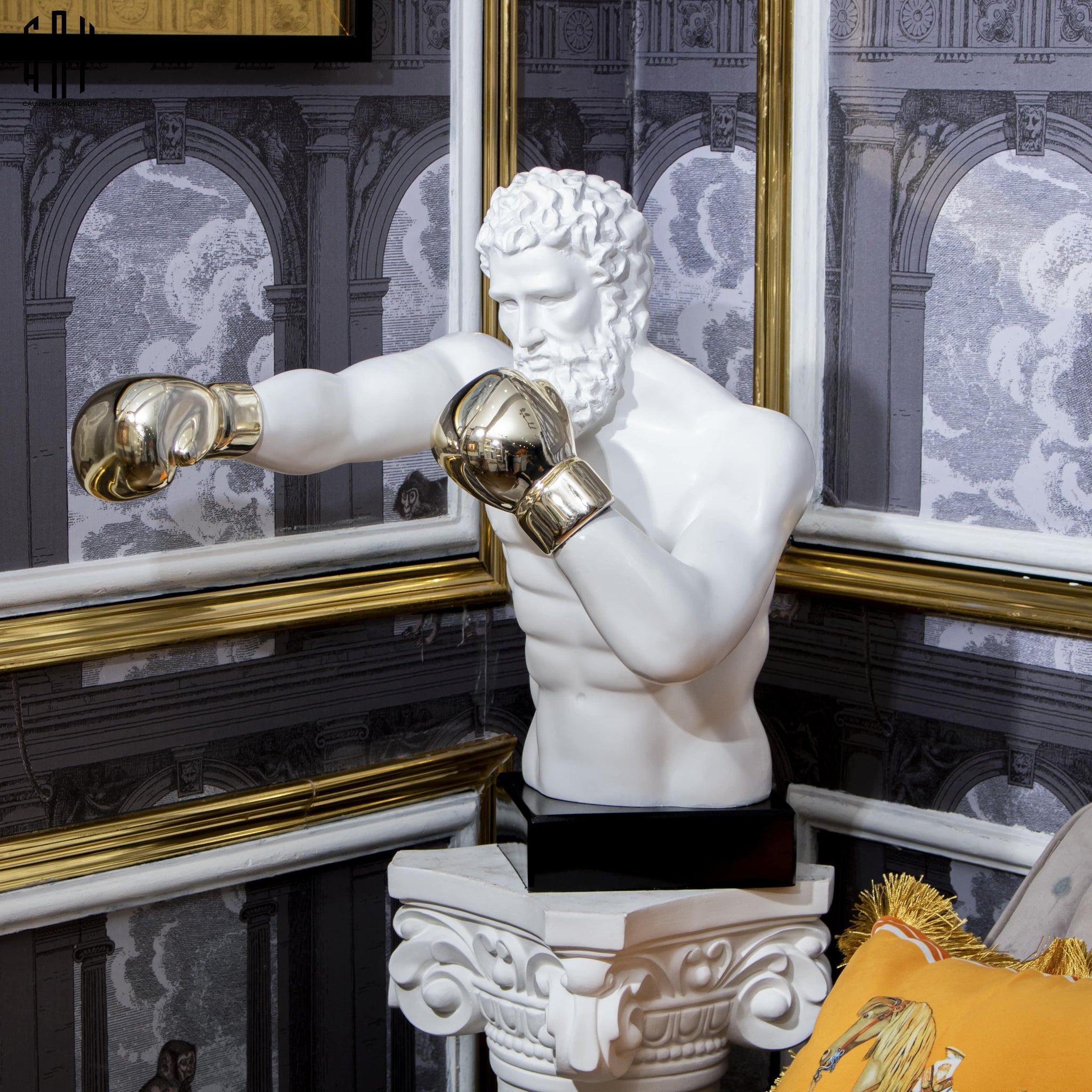 Maison Couture - Tượng Hercules Boxing 33x55x52-CẬU HAI HOME DECOR