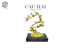 Maison Couture - Tượng Hươu Golden Elk Of Fortune Amethyst-CẬU HAI HOME DECOR