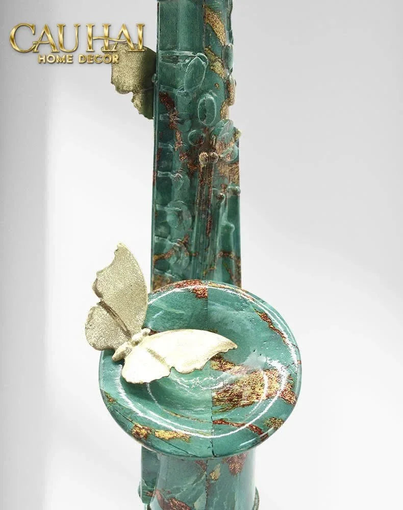 Maison Couture - Tượng Kèn Saxo Verdigris Wings Serenade H43-CẬU HAI HOME DECOR