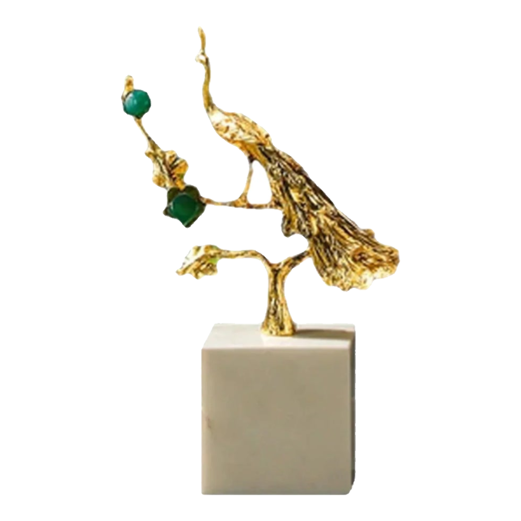 Maison Couture - Tượng Khổng Kim Tước Le Paon D'Or De L'Empereur 15x21