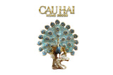 Maison Couture - Tượng Khổng Tước Paon Céleste Bleu Ciel - Empress Fan H33-TƯỢNG TRANG TRÍ-CẬU HAI HOME DECOR