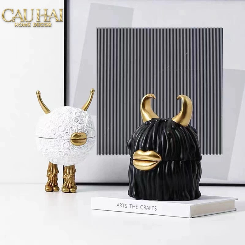 Maison Couture - Tượng Lọ Kẹo L'Object Haas Monsters Touch Dog Canister 17x30-CẬU HAI HOME DECOR