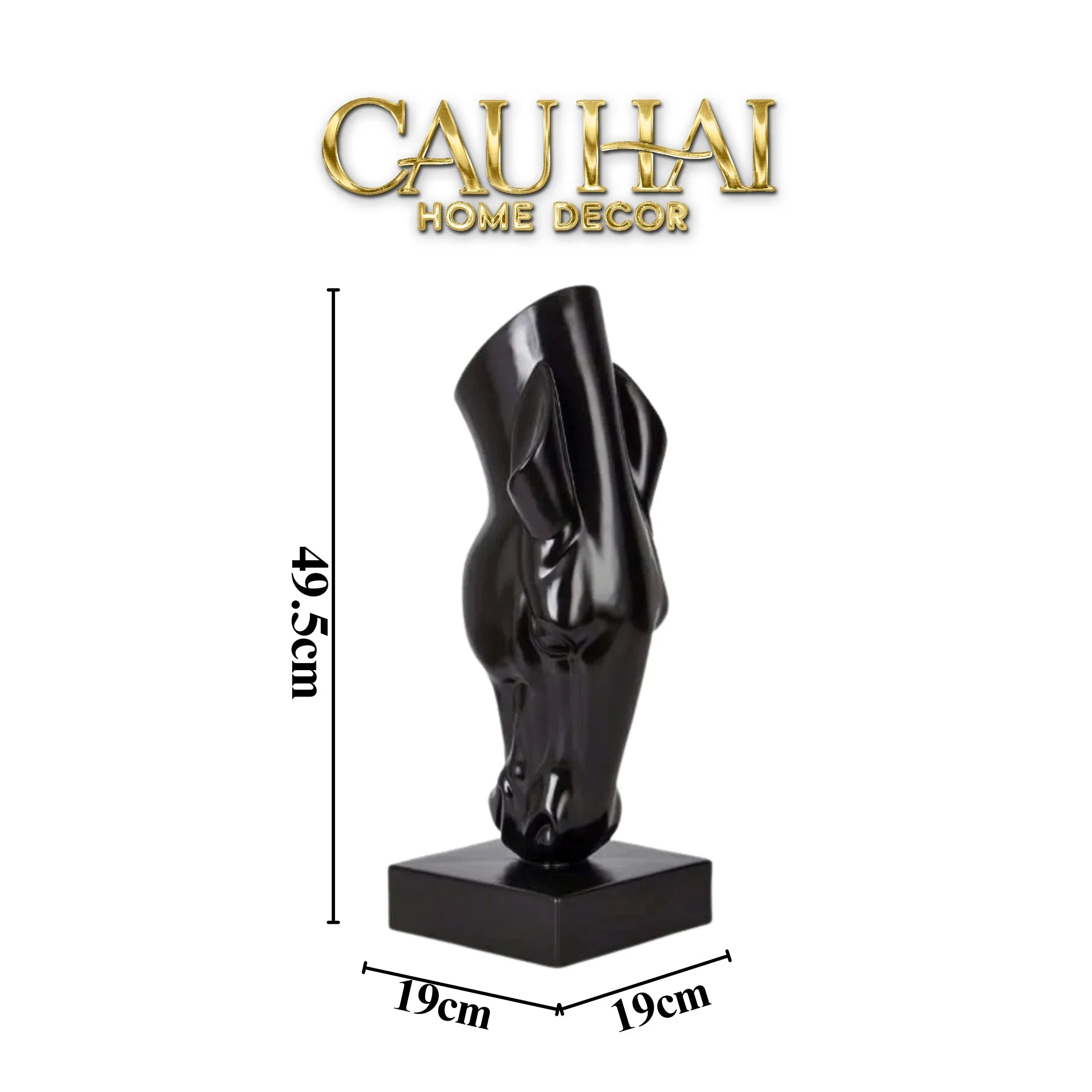 Maison Couture - Tượng Ngựa Bình Hoa Tête De Cheval Savoir Atélier Vessel H49-CẬU HAI HOME DECOR