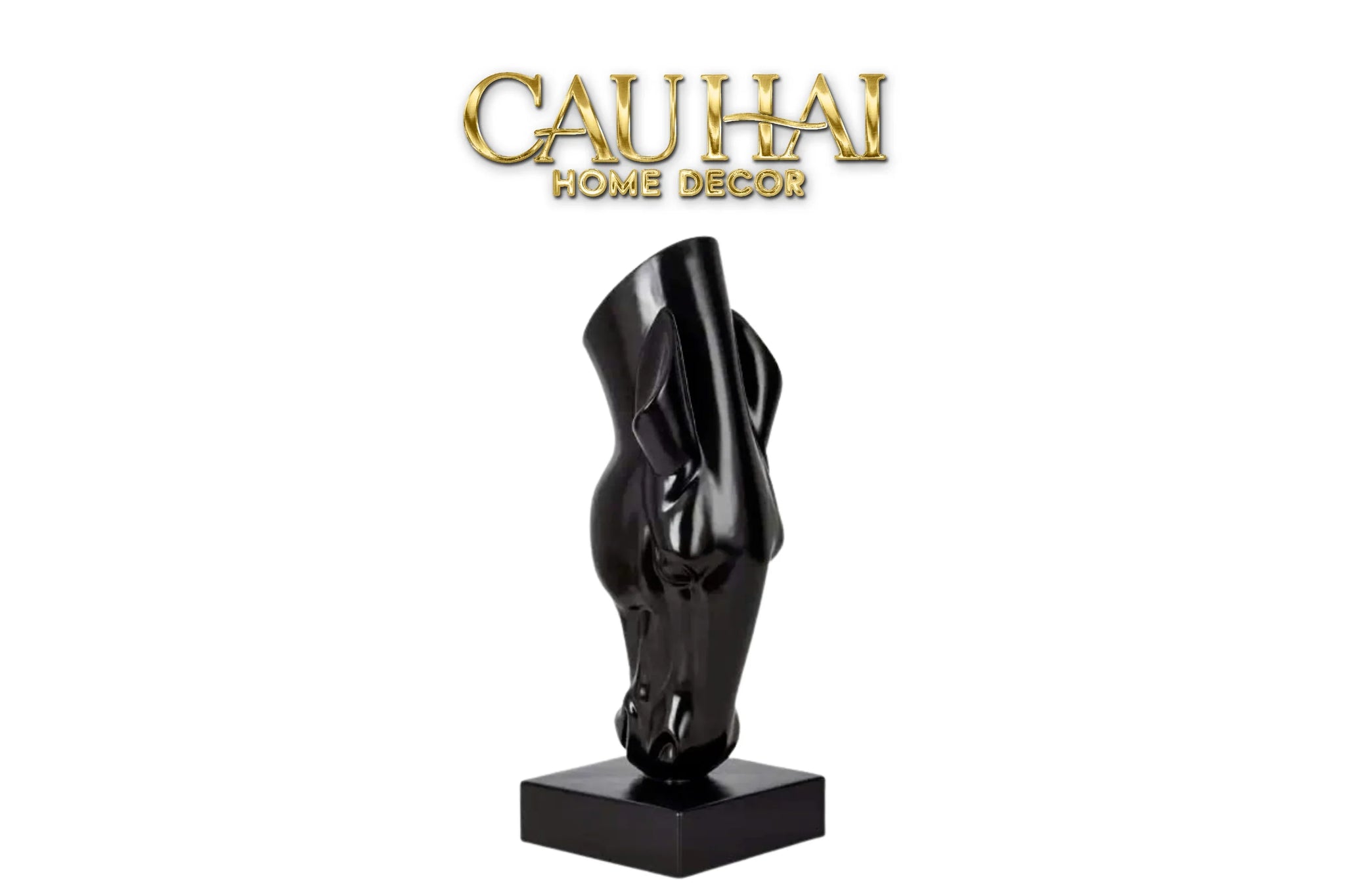 Maison Couture - Tượng Ngựa Bình Hoa Tête De Cheval Savoir Atélier Vessel H49-CẬU HAI HOME DECOR