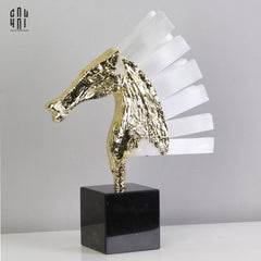 Maison Couture - Tượng Ngựa Chiến Mã Hoàng Gia Elite Quartz Paladin-CẬU HAI HOME DECOR