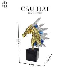Maison Couture - Tượng Ngựa Chiến Mã Hoàng Gia Ultimate Quartz Paladin-CẬU HAI HOME DECOR