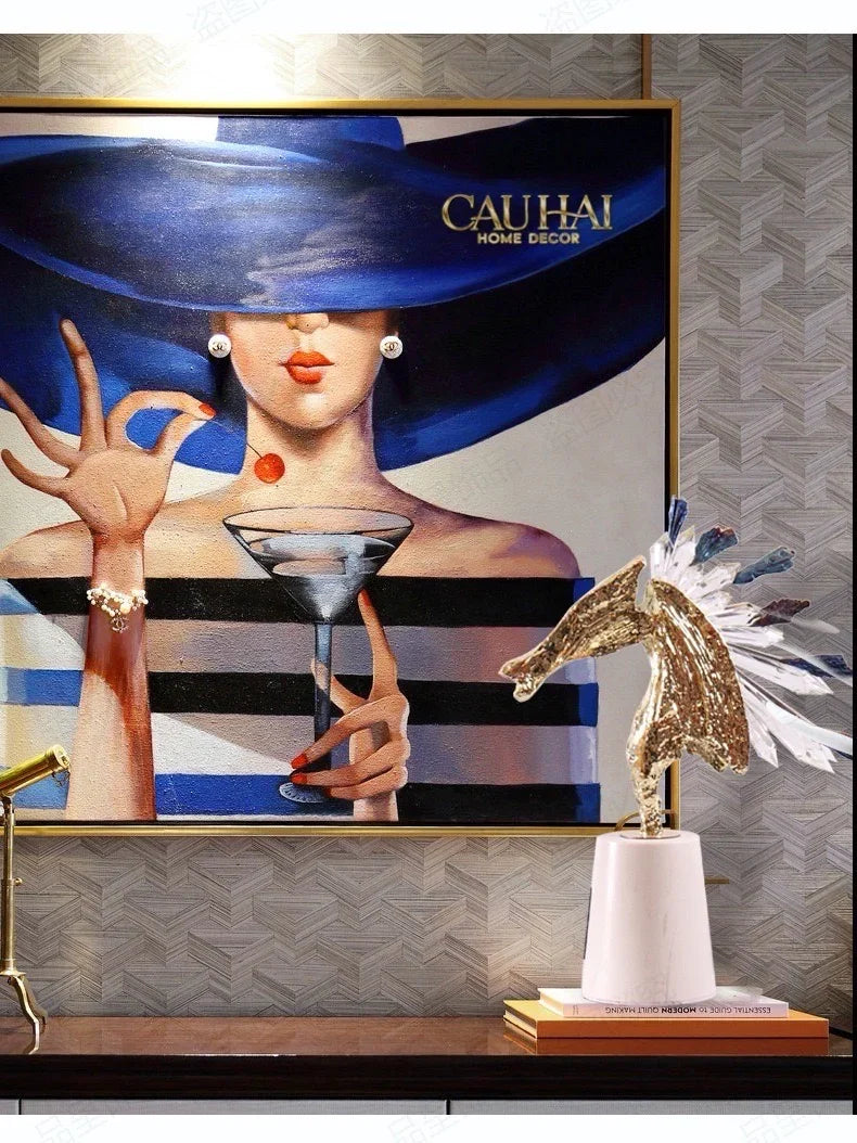 Maison Couture - Tượng Ngựa Chiến Mã Hoàng Gia Ultimate Quartz Paladin-CẬU HAI HOME DECOR