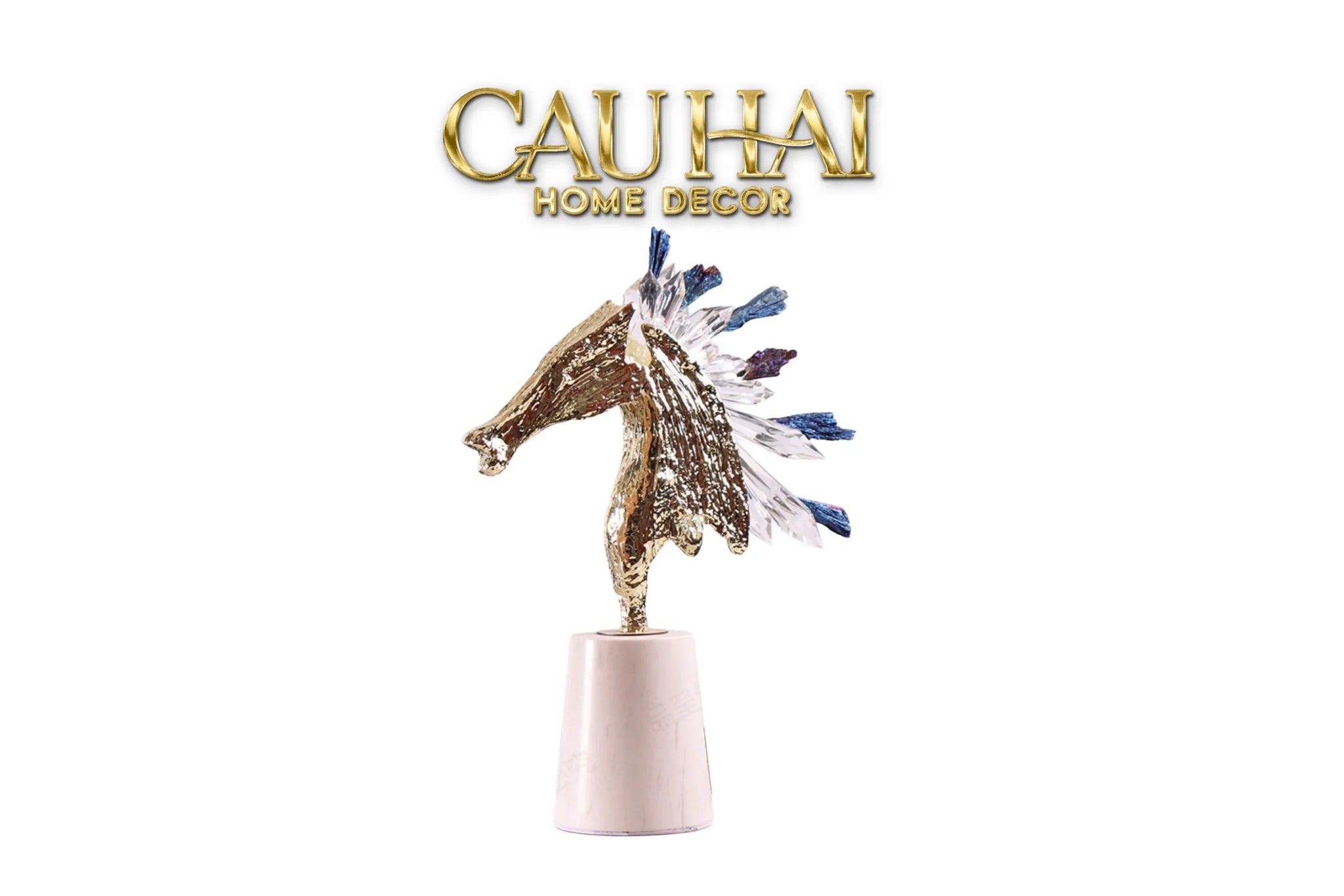 Maison Couture - Tượng Ngựa Chiến Mã Hoàng Gia Ultimate Quartz Paladin-CẬU HAI HOME DECOR