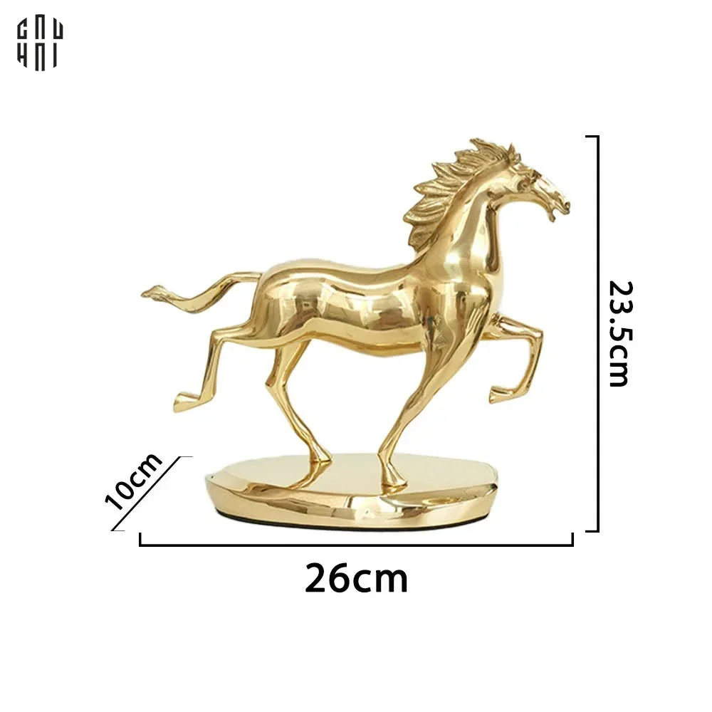 Maison Couture - Tượng Ngựa Đồng Brasson Cheval De Fortune Première H24-CẬU HAI HOME DECOR