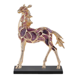Maison Couture - Tượng Ngựa Đồng Đá Thạch Anh Tím - Thiên Mã Sentinel Prime Améthyste Stallion Équestre - 10x26x37