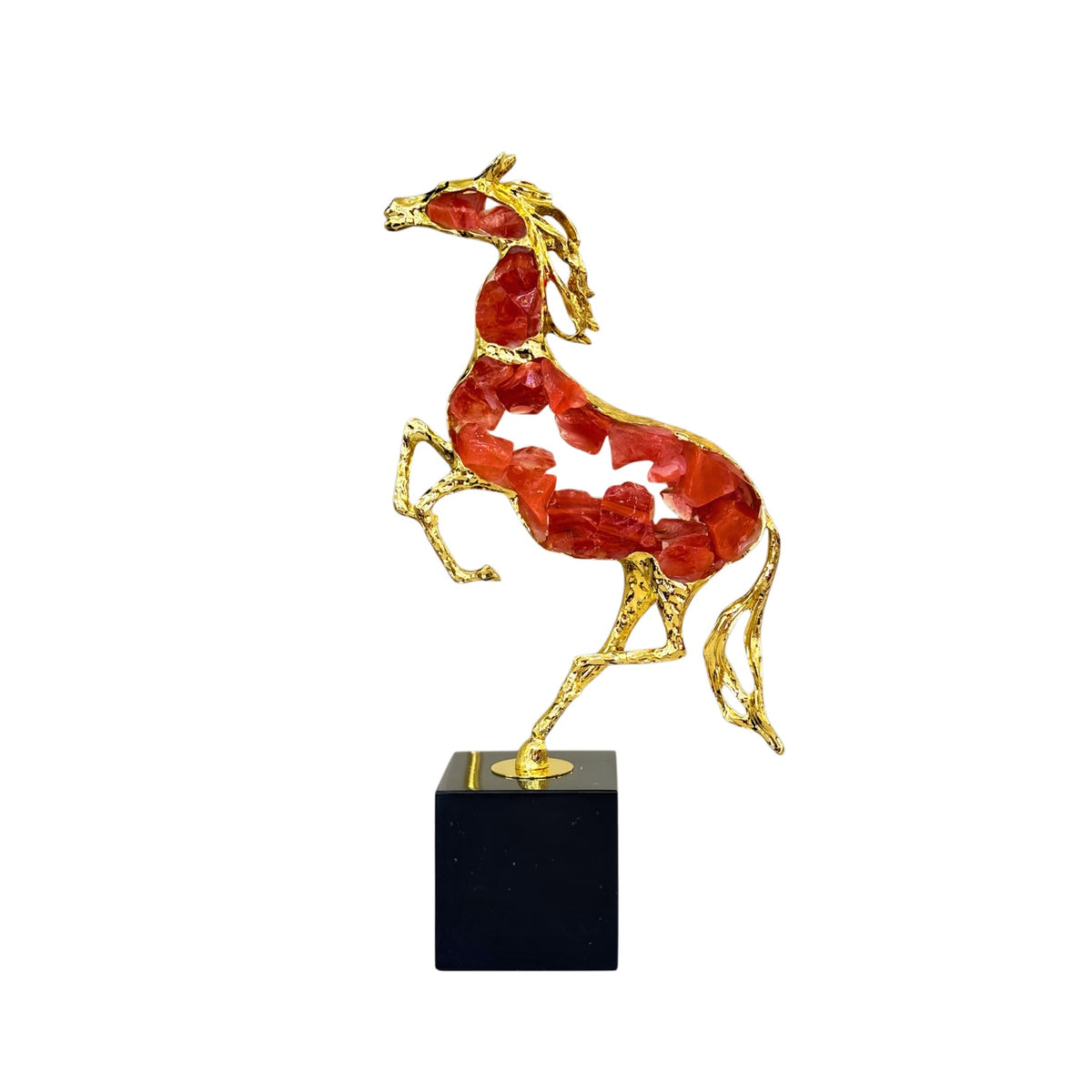 Maison Couture - Tượng Ngựa Đồng Quartz Rouge Impérial