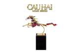 Maison Couture - Tượng Ngựa Đồng Thạch Anh Tím Améthyste Aurélion Ascendant Stallion H35-TƯỢNG TRANG TRÍ-CẬU HAI HOME DECOR