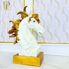 Maison Couture - Tượng Ngựa Kim Mã Cavalliere D'Or H60-CẬU HAI HOME DECOR