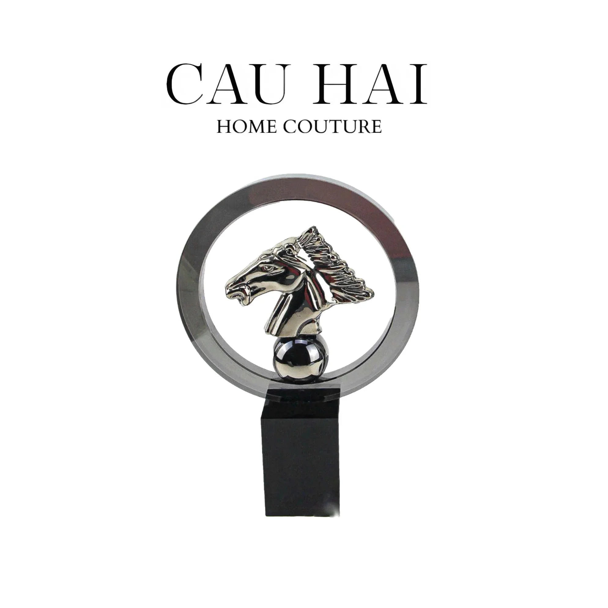 Maison Couture - Tượng Ngựa Pha Lê Horsepower-CẬU HAI HOME DECOR