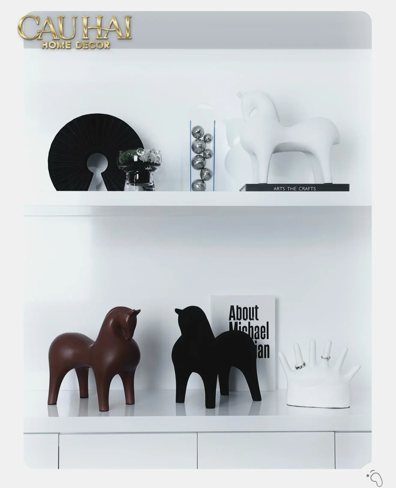 Maison Couture - Tượng Ngựa Tang Horse - Sienna Clay Artisanal-CẬU HAI HOME DECOR