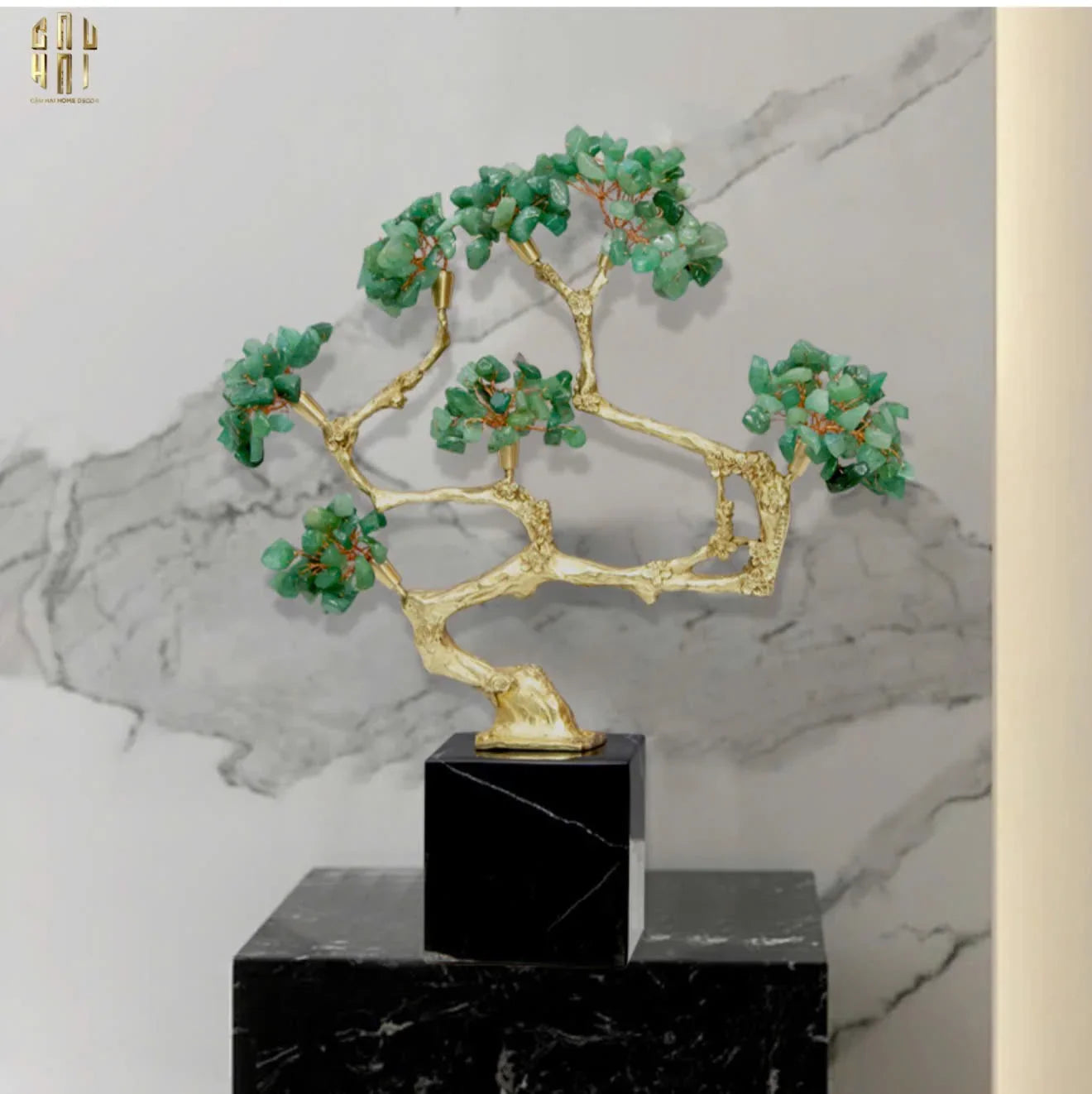 Maison Couture - Tượng Nhánh Cây Bonsai Brasson Gemstone - Tree Of Fortune 30x24x8-CẬU HAI HOME DECOR