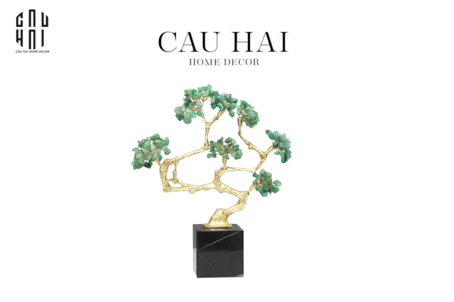 Maison Couture - Tượng Nhánh Cây Bonsai Brasson Gemstone - Tree Of Fortune 30x24x8-CẬU HAI HOME DECOR