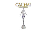 Maison Couture - Tượng Nữ Thần Ánh Sáng Futuristic Elysian Platinum Deity Hyper Pop - Cyber Illumina H207-TƯỢNG TRANG TRÍ-CẬU HAI HOME DECOR